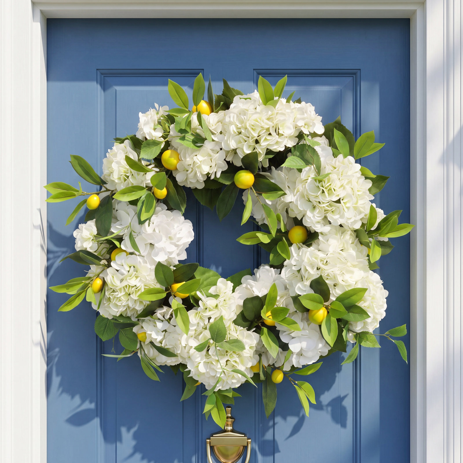 Addison 22" Lemon Floral Wreath