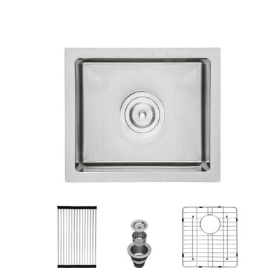 17'' L Single Bowl Stainless Steel Kitchen Sink
