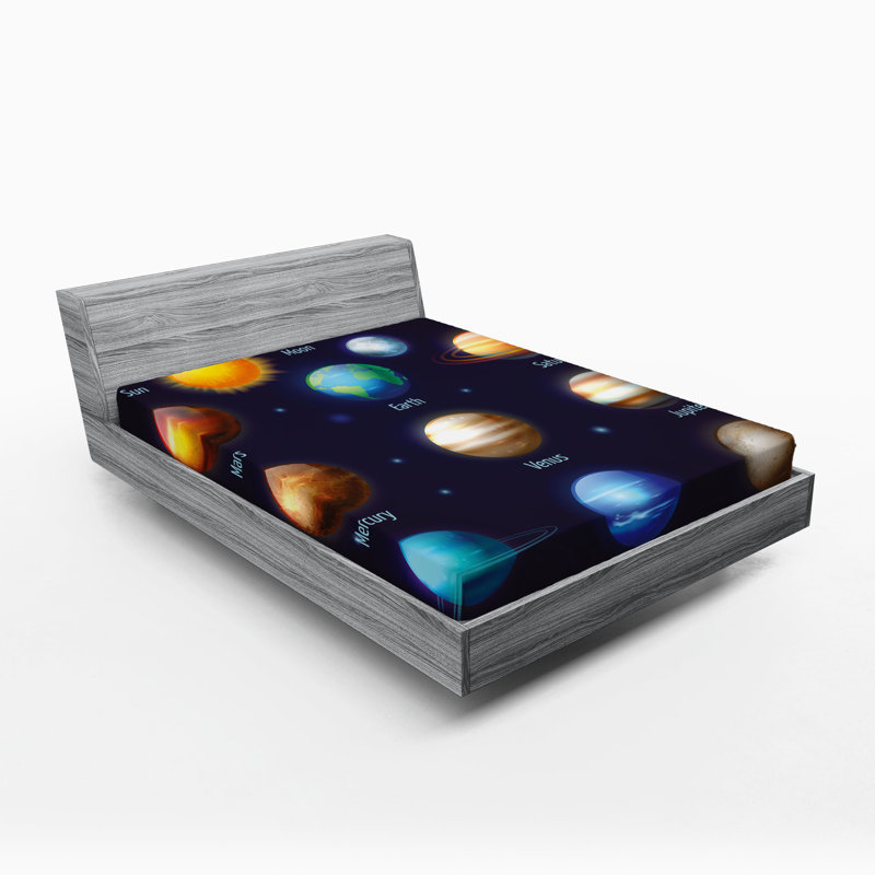 Multicolore Ambesonne Science, Drap-housse grand