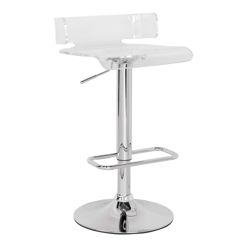 Tabouret pivotant réglable, Transparent