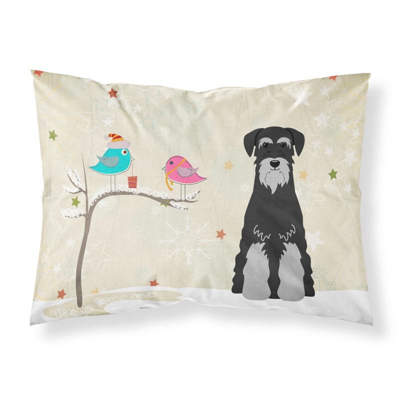 Microfiber, Black Gray Standard Schnauzer