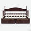 Lit de jour extensible en bois avec lit gigogne simple et tiroirs-725799252
