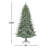 7.5 ft. Pre Lit Warm White LED Blue Spruce Tree