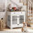 Desiderata 2-Doors Furniture Style Dog Crate with 2 Drawers