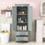 Armoire de rangement moderne avec tablette réglable, 2 tiroirs et conception anti-basculement-1683111548