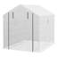 Serre avec porte grillagée et fenêtres Outsunny 8 pi x 6 pi x 7 pi Outsunny-116836773