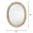 Nabia Rattan Oval Wall Mirror