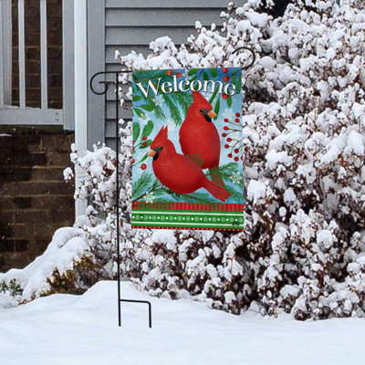 Welcome Cardinals Garden Flag