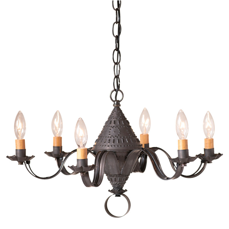 Lustre classique à 6 lumières de style bougie Anise