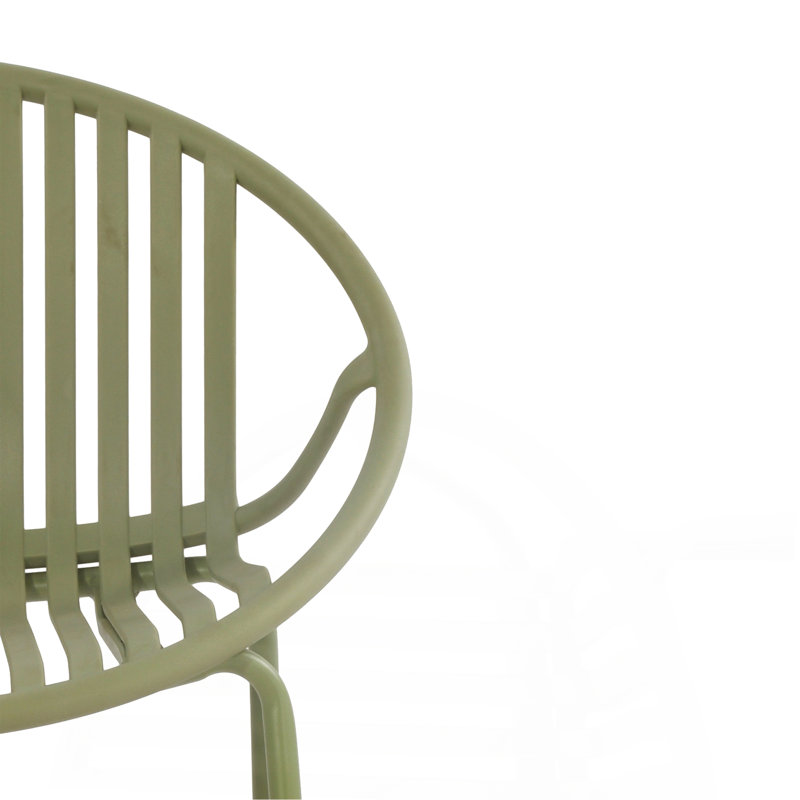 Chaises empilables d'extérieur pour patio, Vert