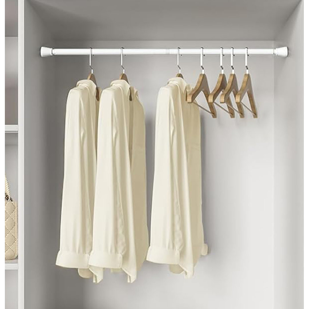 Shower Curtain Pole 115-195 Cm,Extendable Curtain Poles, No Drilling , Tension Rods