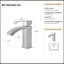 Robinet de lavabo de salle de bain à poignée simple 6,68 "certifiée CUPC par Twowa (finition chromée)-119318023
