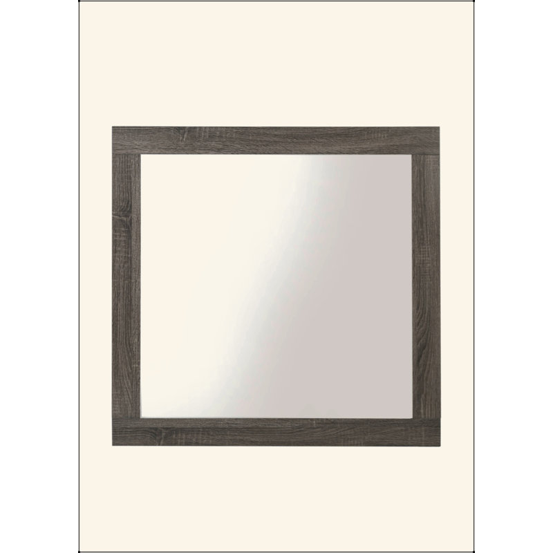 Miroir rustique à finition chêne gris