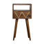 Cecelia 30cm W Solid Wood Bedside Table