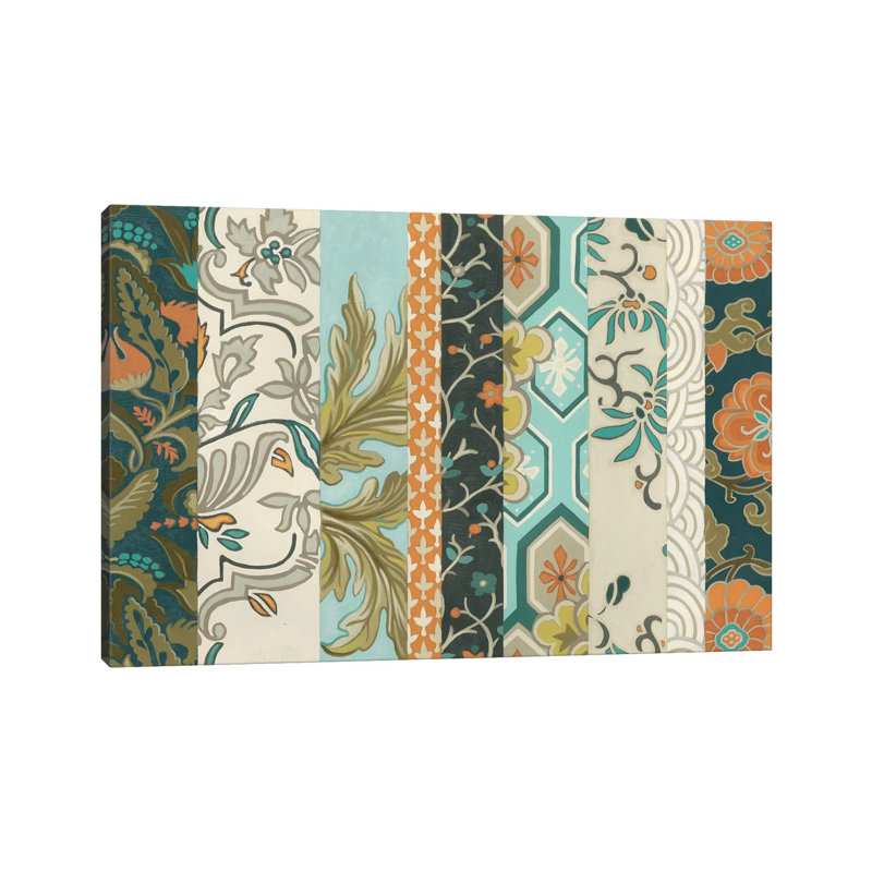 Textile Strata II by June Erica Vess - Wrapped Canvas Print, 20.32 cm H x 30.48 cm W