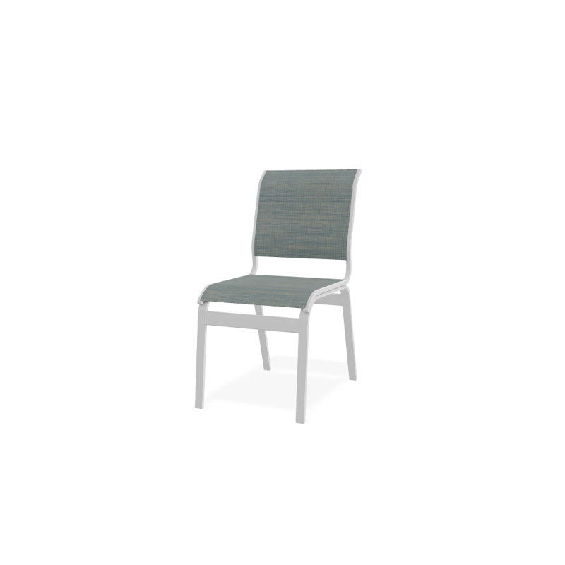 Chaise d'appoint de salle à manger Hiraku, Blanc texturé, Baja
