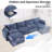 4 Piece Modern Chenille Upholstered Sectional With 2 Storage Ottomans-1587133666