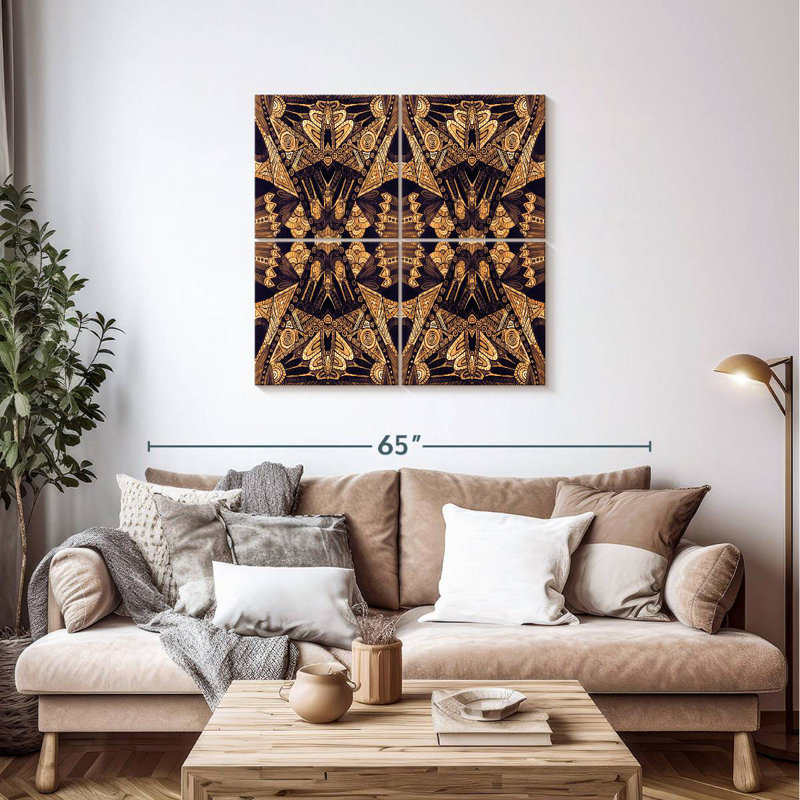 Or art déco Kerner, H 38 po x l 38 po