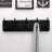 17.4" Long 5-Double-Hooks Wooden Coat Rack Wall Mount-916805413