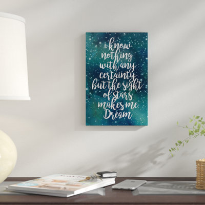 « galaxy quot ii », art textuel sur toile