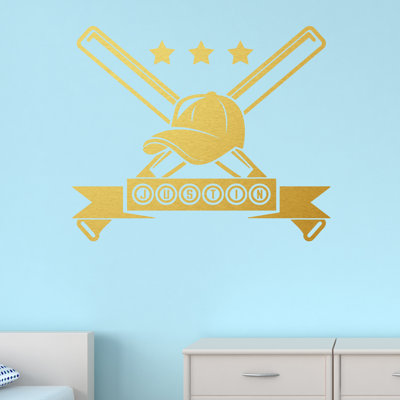 Décalcomanie murale baseball