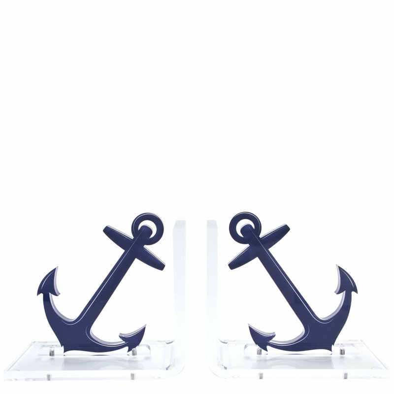Anchor Acrylic Bookends