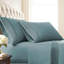 Ensemble de 2 taies d'oreiller à ourlet plissé Vilano Springs de Southshore Fine Linens, couleur sarcelle, en microfibre doublement brossée 110 g/m², infroissable et lavable à la machine, format Queen/Standard-855832224-857447316