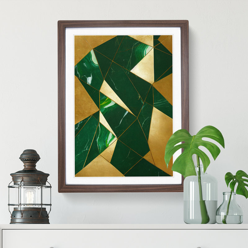 Sensational Art - Framed Print, 64cm H x 46cm W x 2cm D, Walnut
