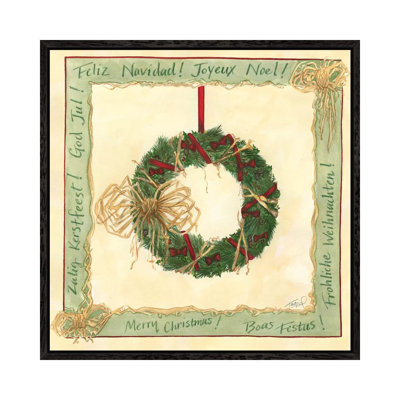 Raffia Wreath II by Tara Friel - Gallery-Wrapped Canvas Giclée on Canvas