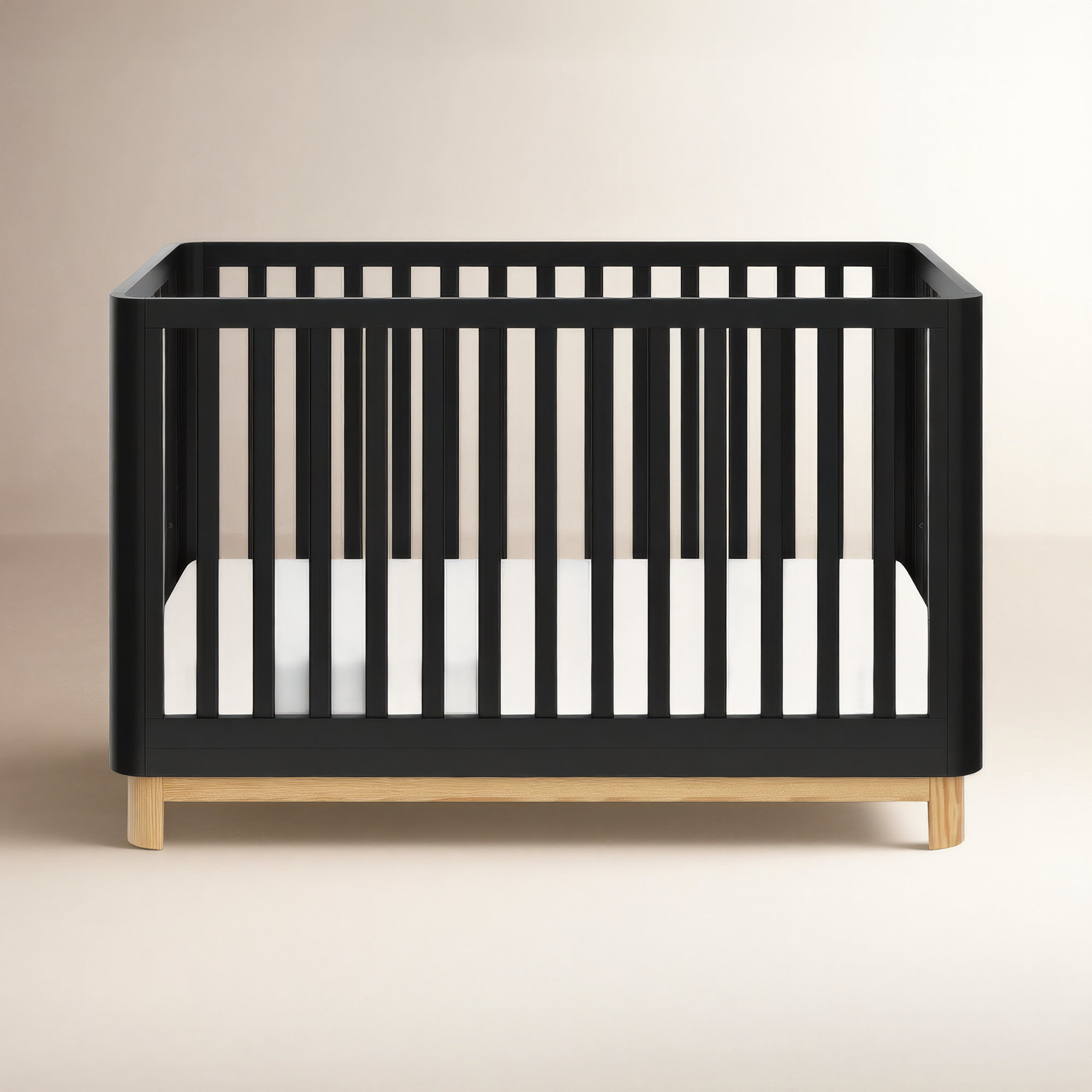 Santos 3-in-1 Standard Convertible Crib, Black
