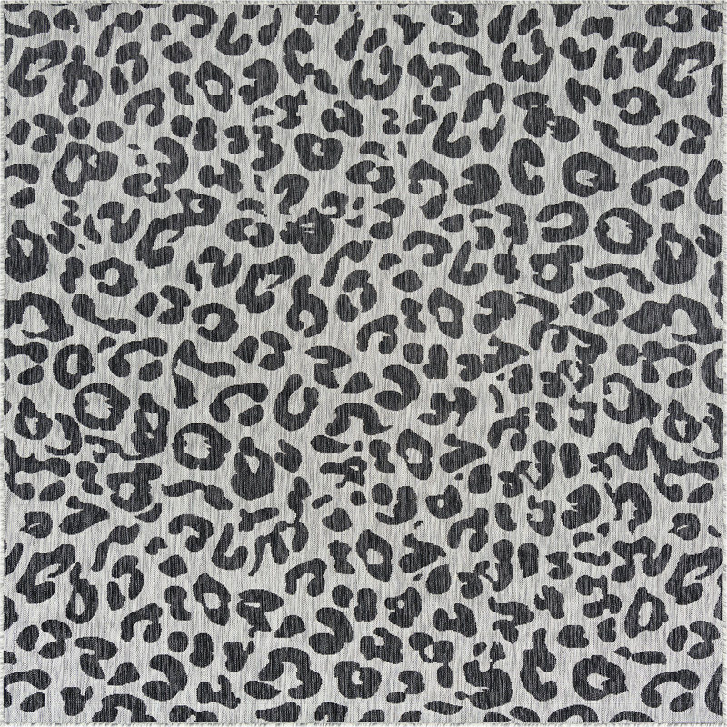 Tapis d'extérieur joyeux couleur pierre, Carré 7 pi 10 po
