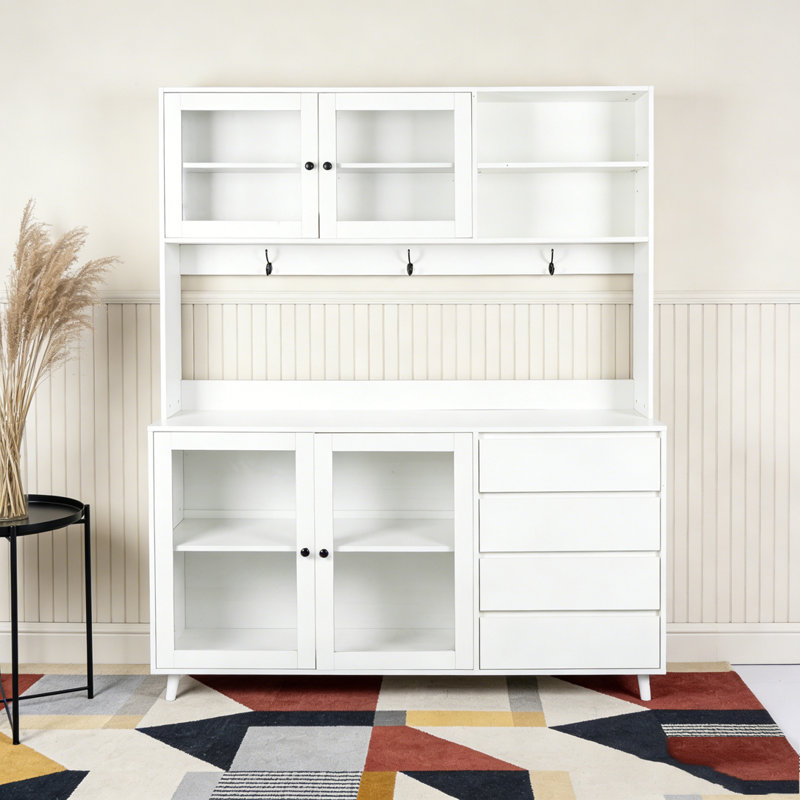 Grande huche de cuisine l 63 po, White