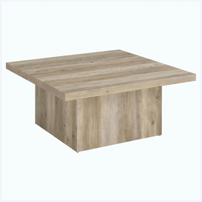 Rustic Distressed Pine Wood Coffee Table, Farmhouse Living Room Center Cocktail Table