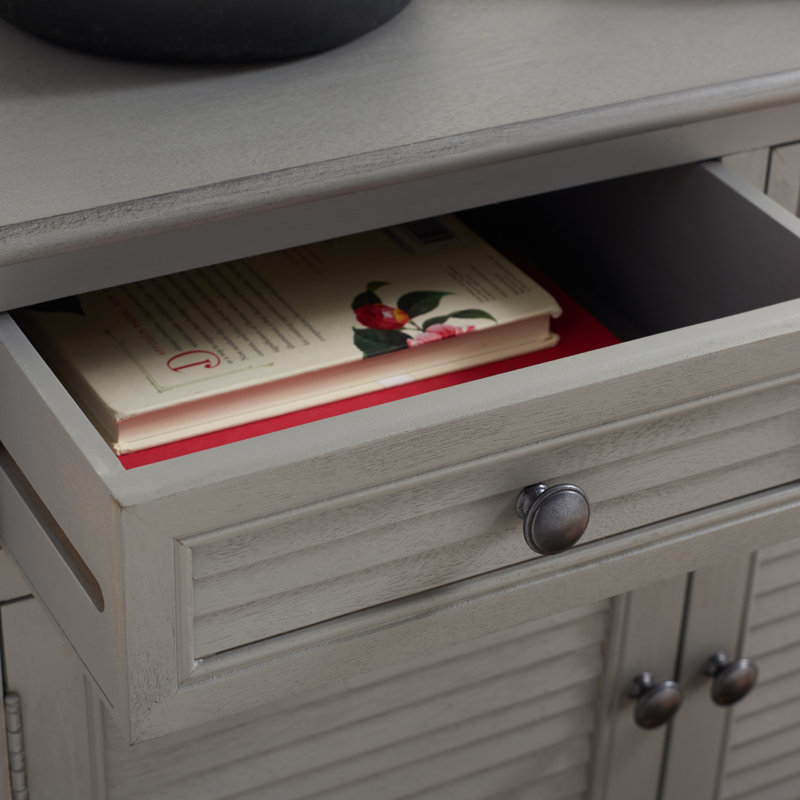 Nublin 29.5" Wide 2 Drawer Sideboard, Distressed Gray