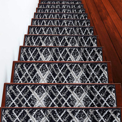 Tapis d'escalier intérieur antidérapant 9 po x 28 po Wrightsville