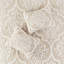 Literie en chenille de coton double / grand et chic avec fermeture à boutons 3 pièces