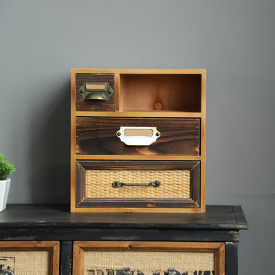 Caitlynd Solid Wood Desk Organizer