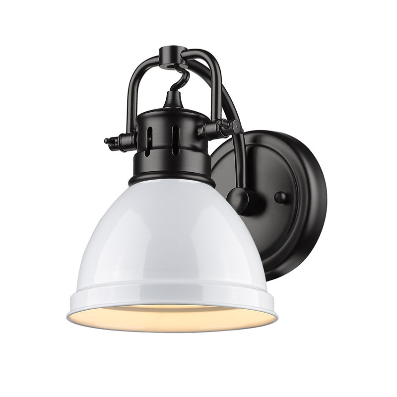 Dimmable Vanity Light, Matte Black, White