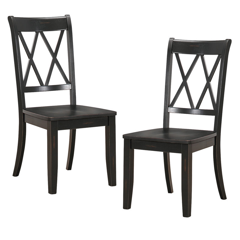 Ensemble de 2 chaises d'appoint Casual, Noir