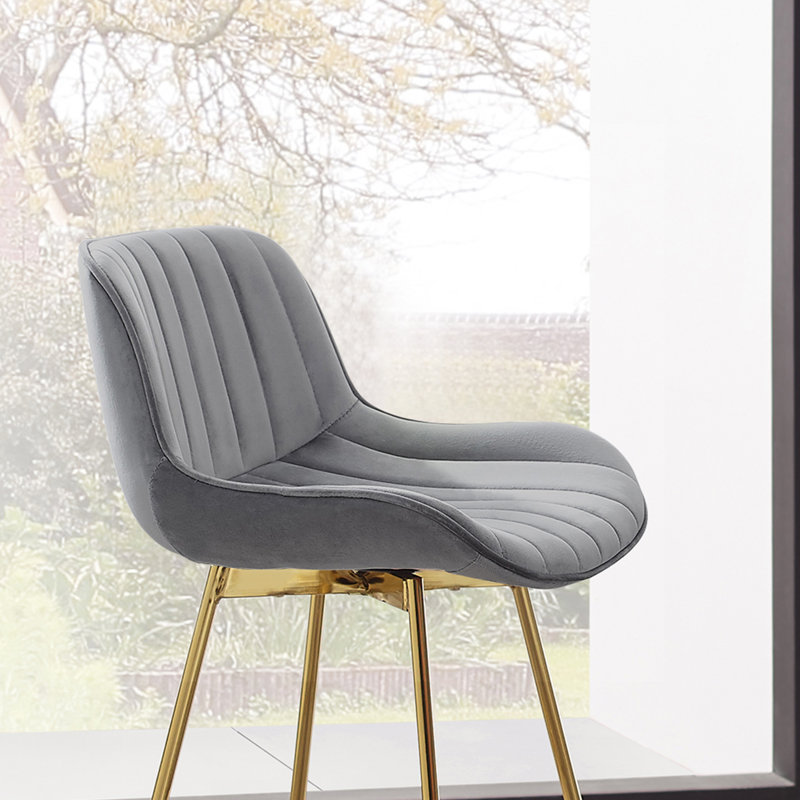 Tabouret de bar pivotant 28,95 po Abingdon, Gris