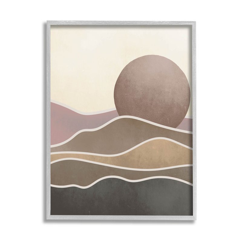 «Boho Desert Sun Dunes», estampe numérique moderne par Lil 'Rue, H 30 po x l 24 po x P 1,5 po, Estampe numérique Farmhouse