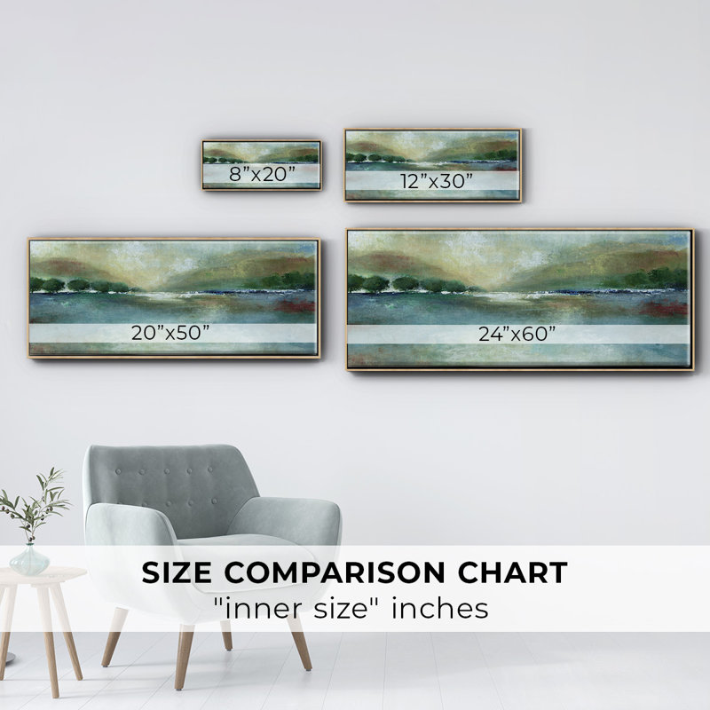 Mountain Pass- Framed Canvas, 8" H x 20" W