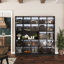 Vitrine à 5 tablettes avec éclairage à DEL, portes en verre trempé et conception anti-basculement-778754495