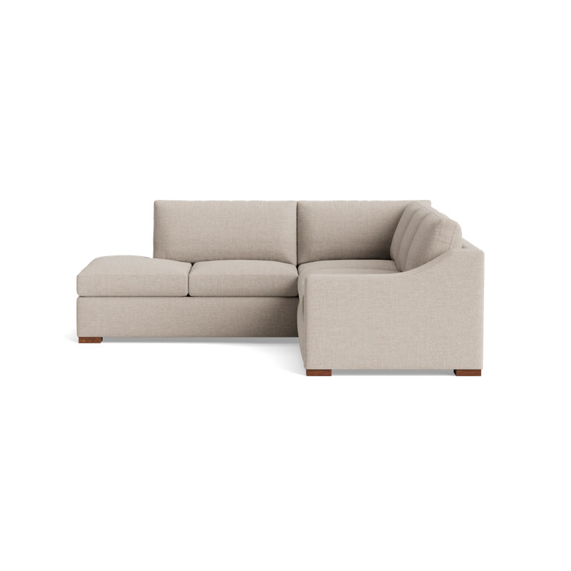 Lucca Sectional, Left Hand Facing, Performance Weave - Natural