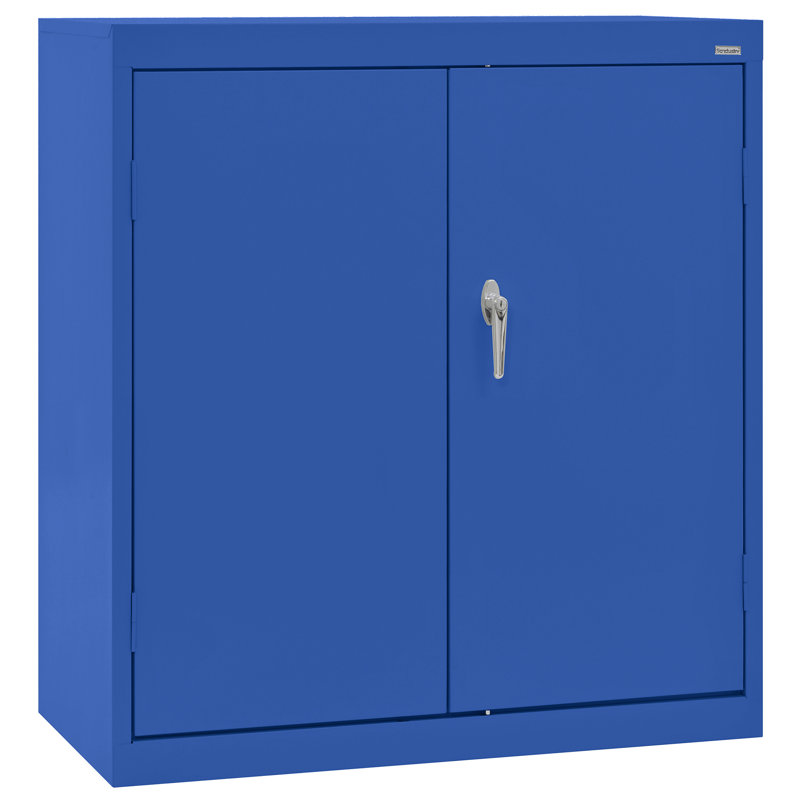 Armoire de rangement simple en acier de calibre 20 (H 36 po x l 36 po x P 24 po), Bleu