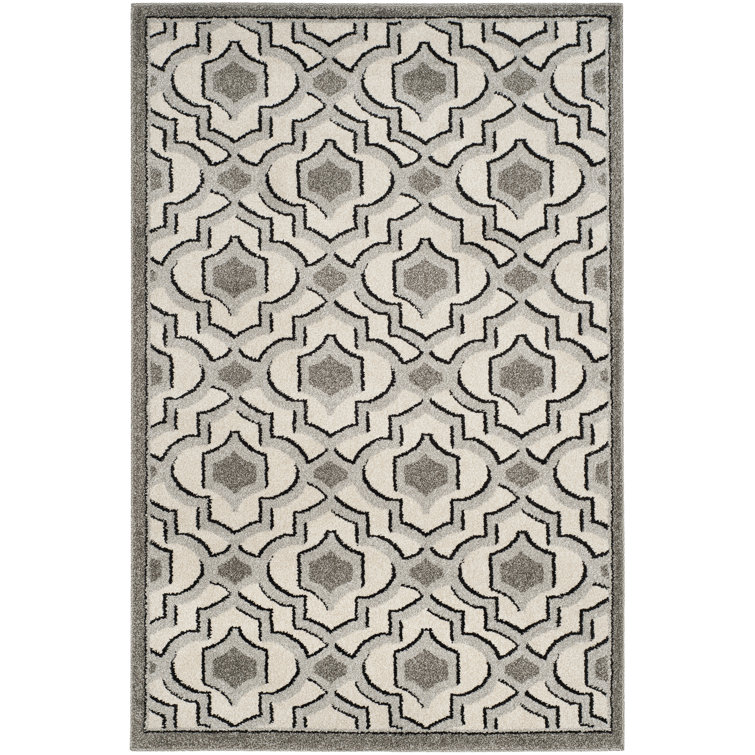 Ammundsen Geometric Ivory/Gray Area Rug