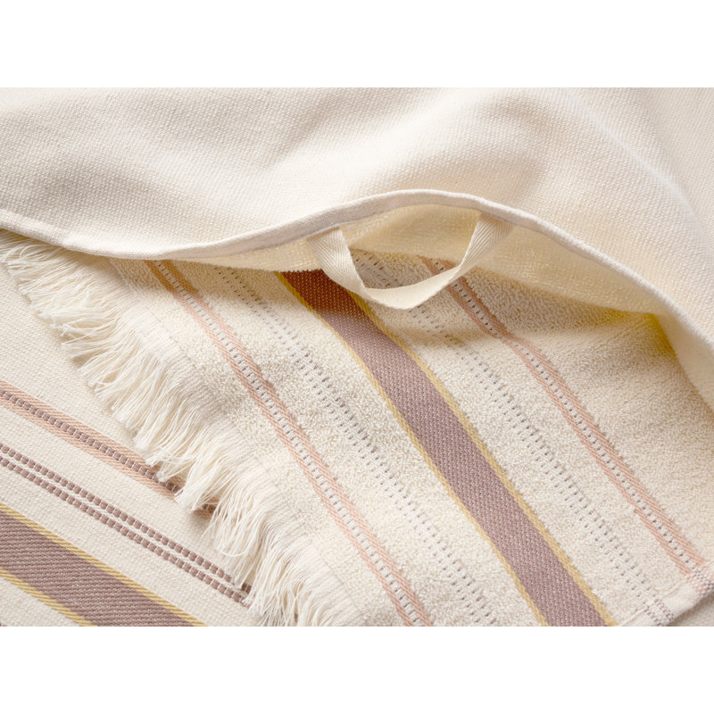 Ensemble de serviettes bio Aptos, Non teinté avec rayures pétales