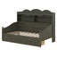 Lit de jour simple avec tiroirs de rangement, lit de jour en bois avec tablette de rangement, lit de jour rétro-657098412