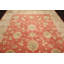 Tapis corail en laine noué à la main de conception unique 9 pi 1 po x 12 pi Elwina