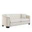 Canapé Chesterfield moderne avec dossiers capitonnés et accoudoirs cloutés-132524316